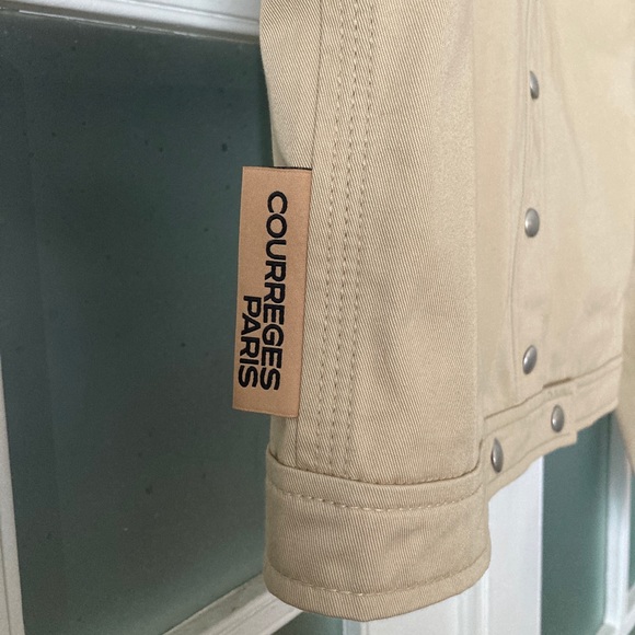 COURRÈGES PARIS•SZ 38•CHEST LOGO-PRINT JACKET• - Picture 9 of 16